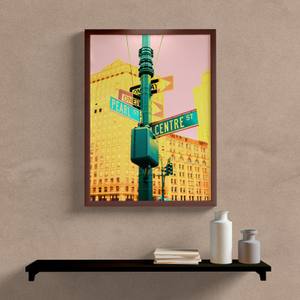 Quadro Decorativo Paisagem Placas - vista aproximada da impressão