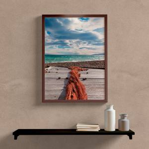Quadro Decorativo Paisagem Rede de Pesca - vista aproximada da impressão