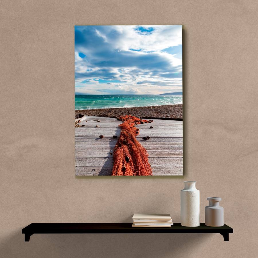 Quadro Decorativo Paisagem Rede de Pesca - imagem 5