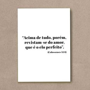 Quadro Decorativo Revistam-se do Amor - quadro decorativo em ambiente decorado