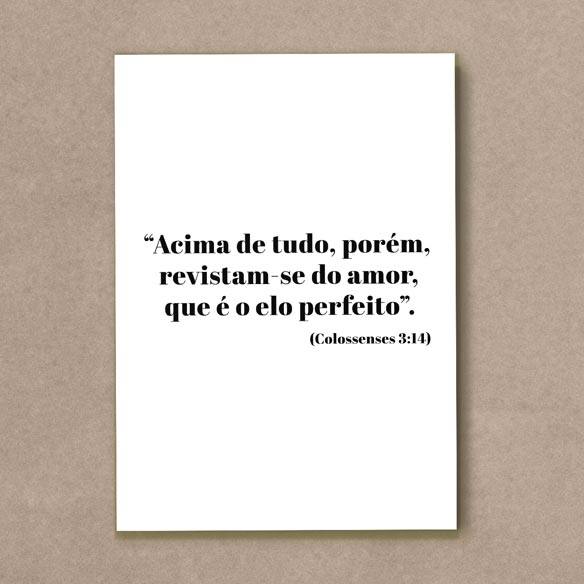Quadro Decorativo Revistam-se do Amor - quadro decorativo em ambiente decorado