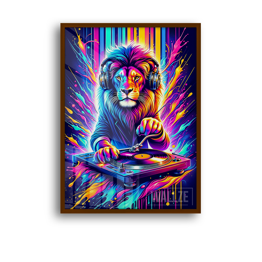 Quadro Decorativo Rugido Rítmico - imagem 9