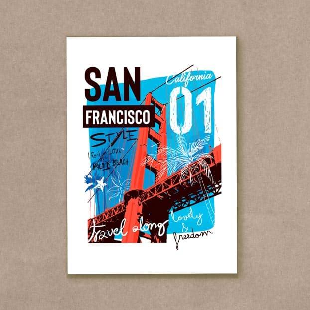 Quadro Decorativo San Francisco - quadro decorativo em ambiente decorado