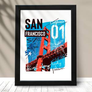 Quadro decorativo san francisco