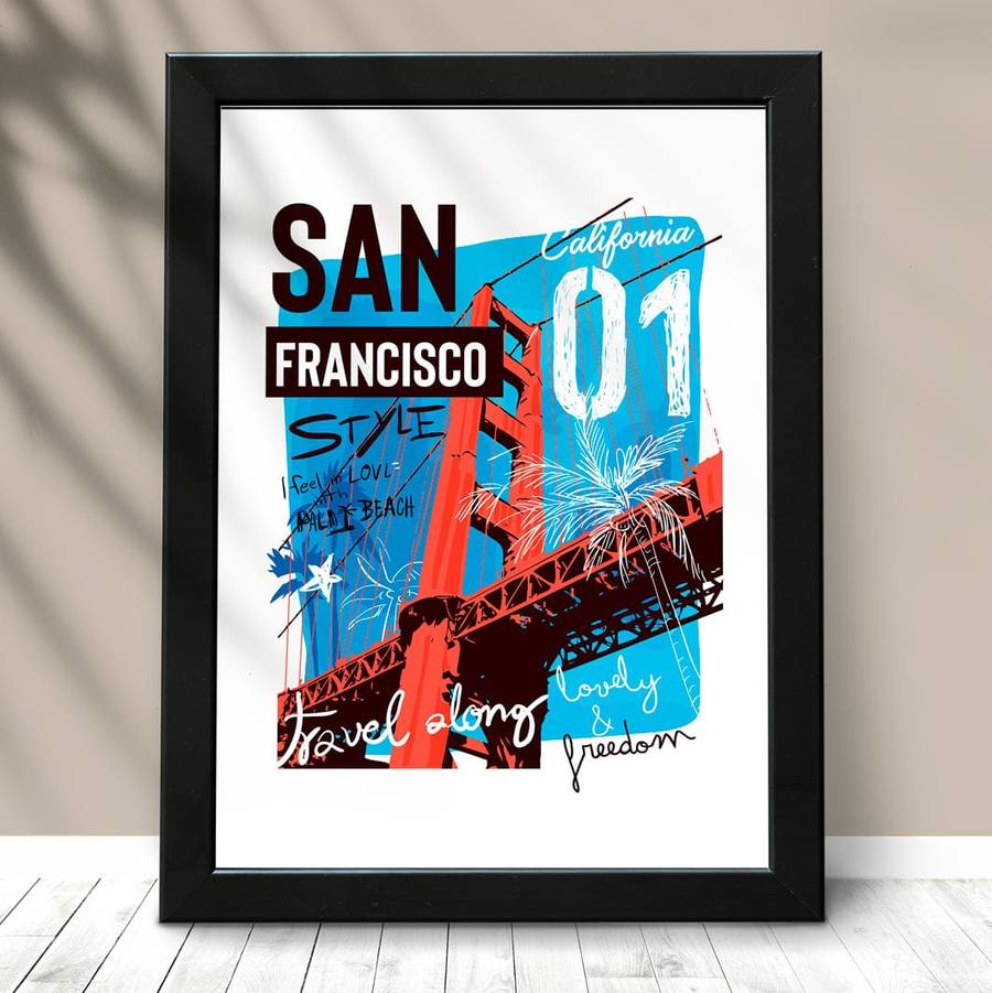 Quadro decorativo san francisco