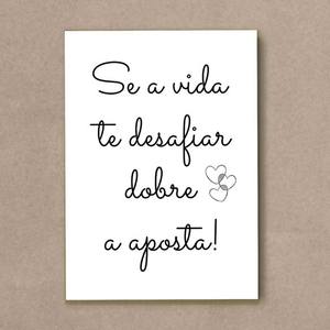 Quadro Decorativo Se a vida te desafiar - quadro decorativo em ambiente decorado
