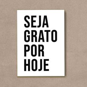 Quadro Decorativo Seja Grato Por Hoje - quadro decorativo em ambiente decorado