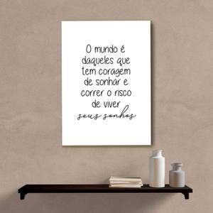 Quadro Decorativo Seus Sonhos - quadro decorativo em ambiente decorado