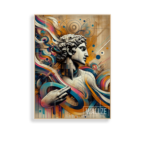 Quadro Decorativo Sinfonia Clássica Contemporânea - vista aproximada da impressão