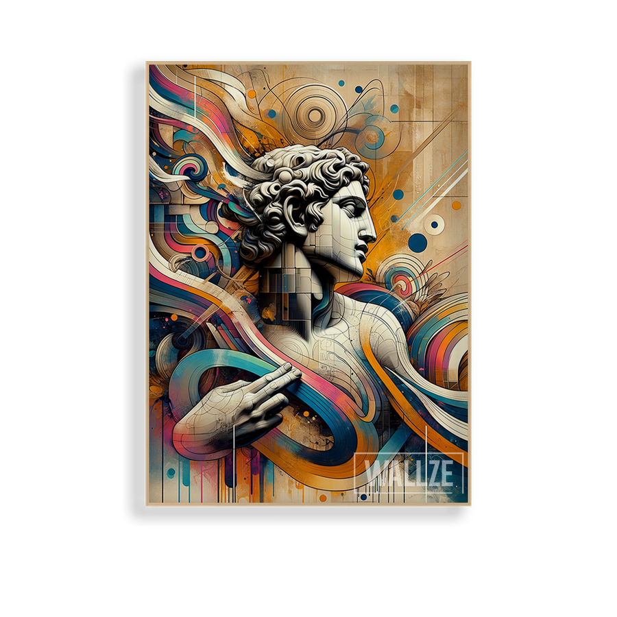 Quadro Decorativo Sinfonia Clássica Contemporânea - vista aproximada da impressão