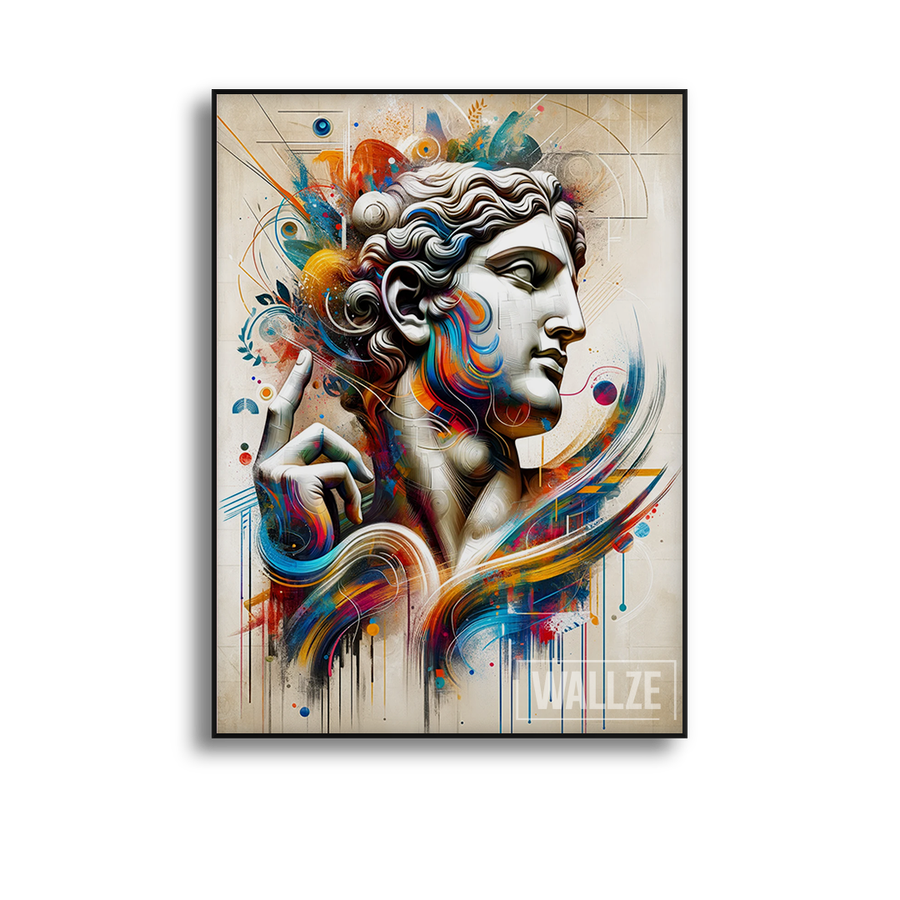 Quadro Decorativo Sinfonia de Éter - quadro decorativo em ambiente decorado