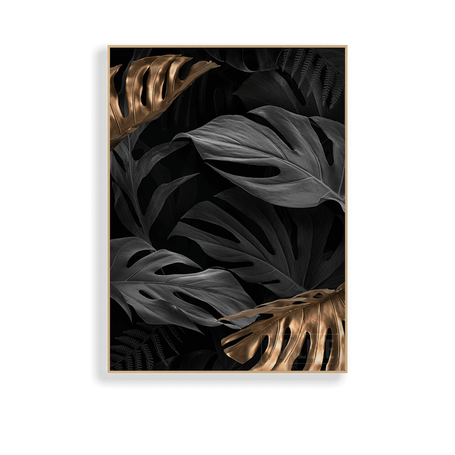 Quadro Decorativo Toques de Ouro - vista aproximada da impressão