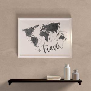 Quadro Decorativo Travel - detalhe da moldura e acabamento