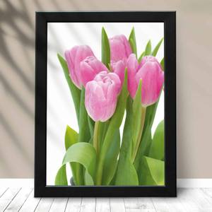 Quadro Decorativo Tulipa - detalhe da moldura e acabamento