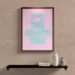 Quadro Decorativo Vibes - vista aproximada da impressão