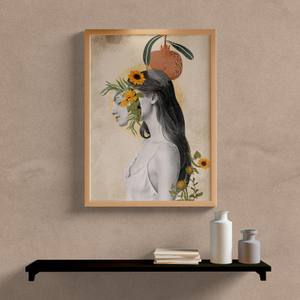 Quadro Decorativo Vintage Collage - quadro decorativo em ambiente decorado