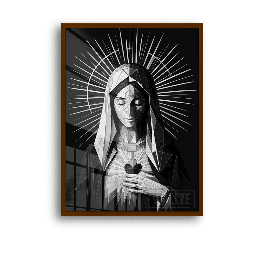Quadro Decorativo Virgem Maria P&B - imagem 9