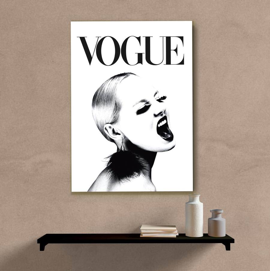 Quadro Decorativo Vogue - quadro decorativo em ambiente decorado