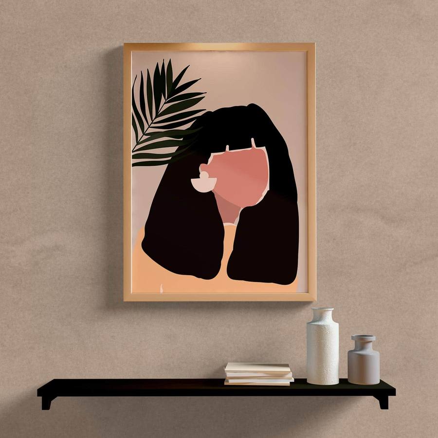 Quadro Decorativo Woman - quadro decorativo em ambiente decorado