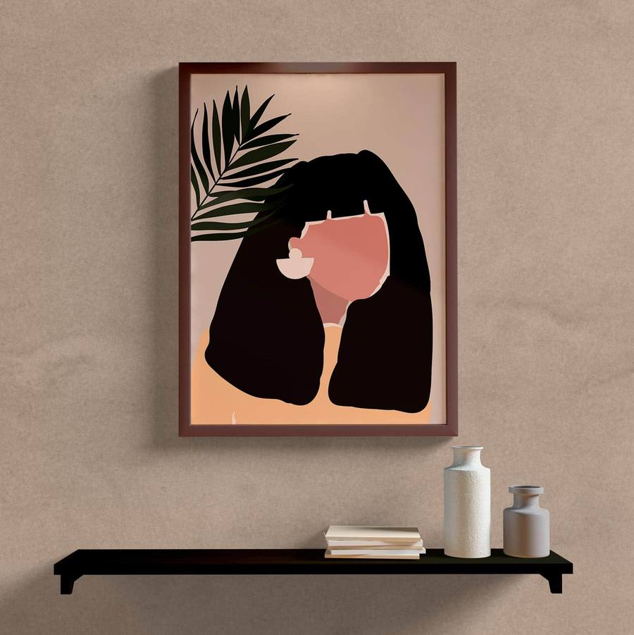 Quadro Decorativo Woman - vista aproximada da impressão