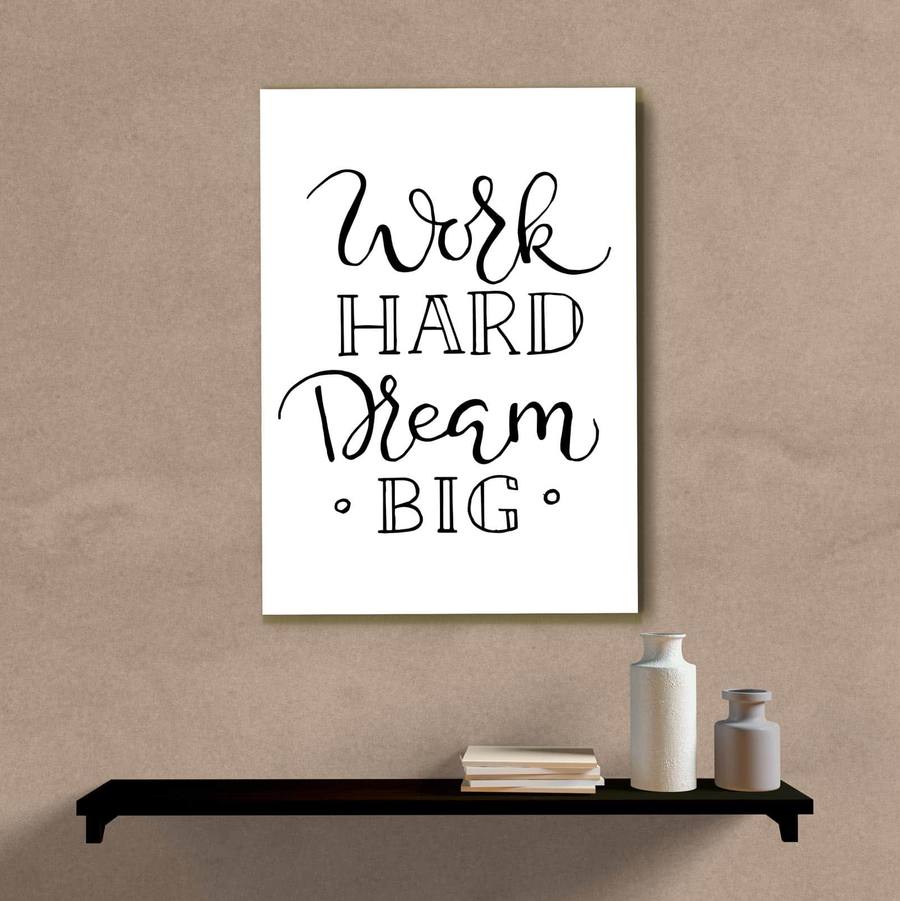 Quadro Decorativo Work Hard - imagem 5