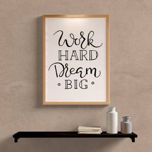Quadro Decorativo Work Hard - quadro decorativo em ambiente decorado