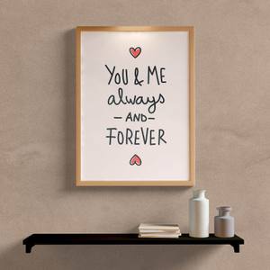 Quadro Decorativo You & Me - quadro decorativo em ambiente decorado