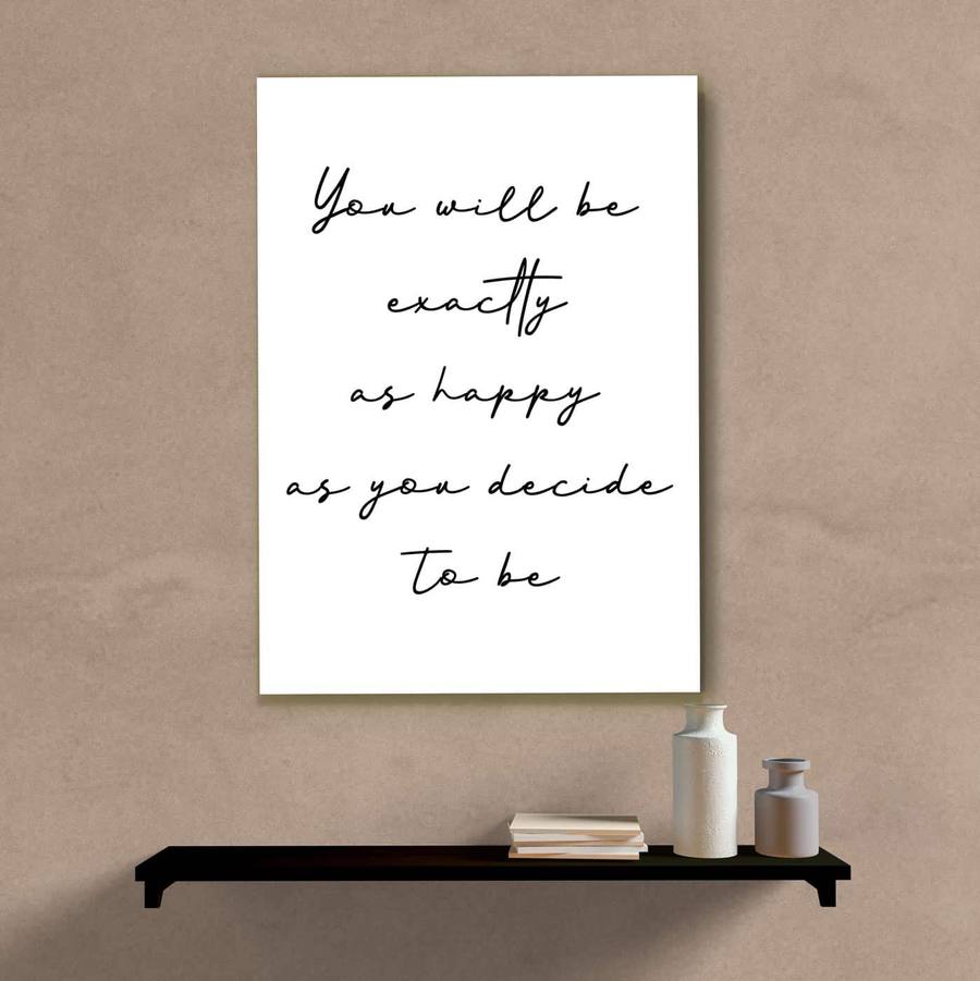 Quadro Decorativo You Will Be - quadro decorativo em ambiente decorado