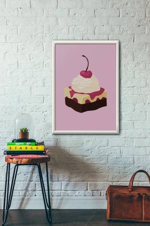 Quadro Decorativo Doce 1 - detalhe da moldura e acabamento