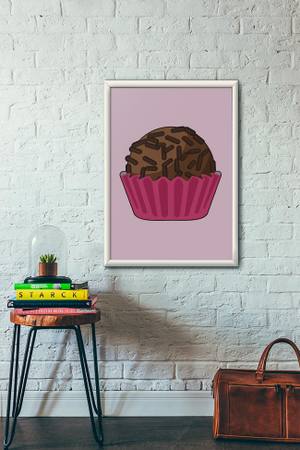 Quadro Decorativo Doce 17 - detalhe da moldura e acabamento