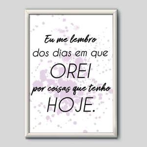 Quadro Decorativo Eu me Lembro | Wallze
