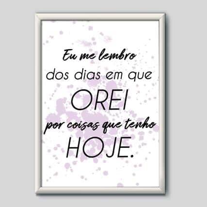 Quadro Decorativo Eu me Lembro | Wallze