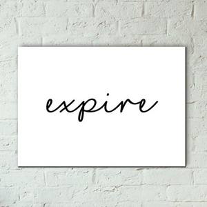 Quadro Decorativo Expire - detalhe da moldura e acabamento