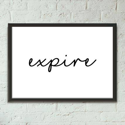 Quadro Decorativo Expire - quadro decorativo em ambiente decorado