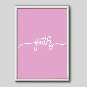 Quadro Decorativo Faith | Wallze