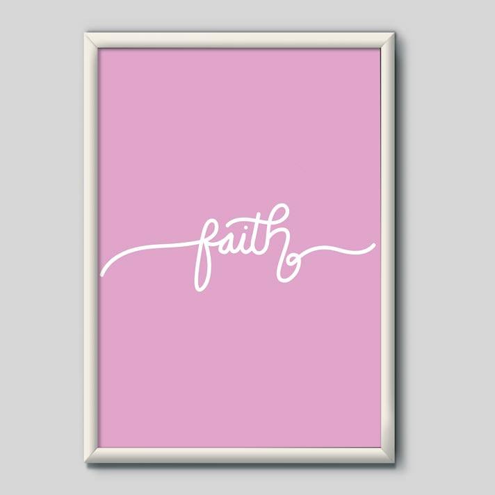 Quadro Decorativo Faith | Wallze