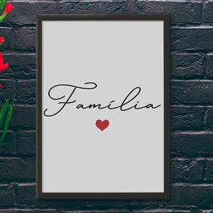 Quadro Decorativo Família - quadro decorativo em ambiente decorado