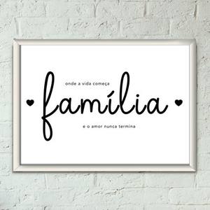 Quadro Decorativo Família - quadro decorativo em ambiente decorado