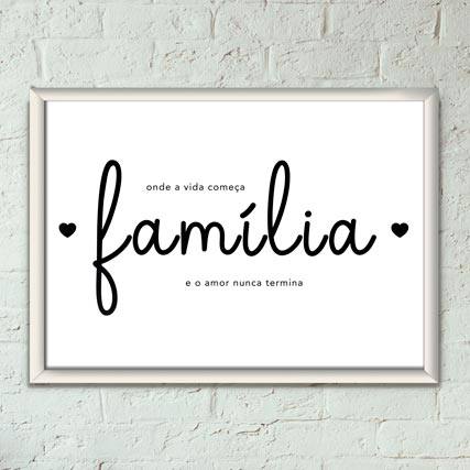 Quadro Decorativo Família - quadro decorativo em ambiente decorado