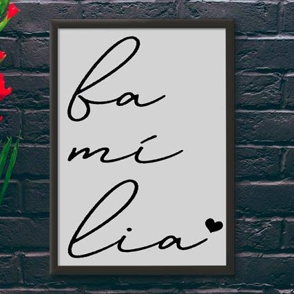Quadro Decorativo Família - quadro decorativo em ambiente decorado