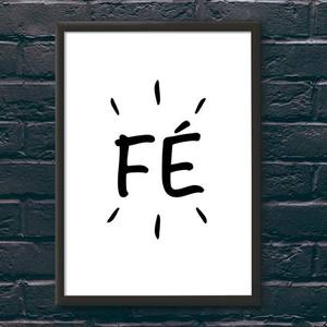 Quadro Decorativo Fé | Wallze