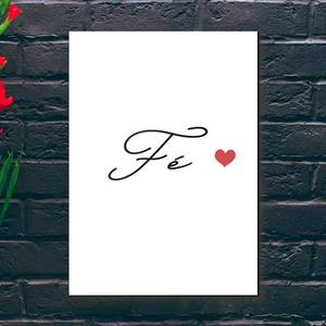 Quadro Decorativo Fé - detalhe da moldura e acabamento