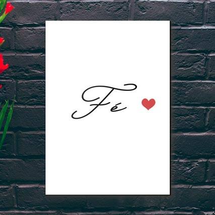 Quadro Decorativo Fé - detalhe da moldura e acabamento