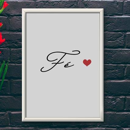 Quadro Decorativo Fé | Wallze