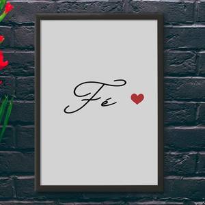 Quadro Decorativo Fé - quadro decorativo em ambiente decorado