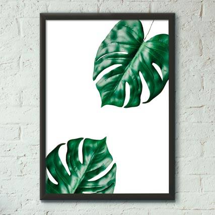 Quadro Decorativo Folhas | Wallze
