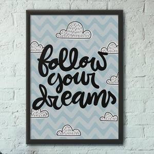 Quadro Decorativo Follow Your Dreams - quadro decorativo em ambiente decorado