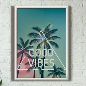 Quadro Decorativo Good Vibes | Wallze