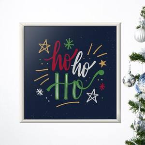 Quadro Decorativo Ho Ho Ho | Wallze