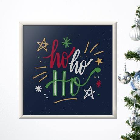 Quadro Decorativo Ho Ho Ho | Wallze